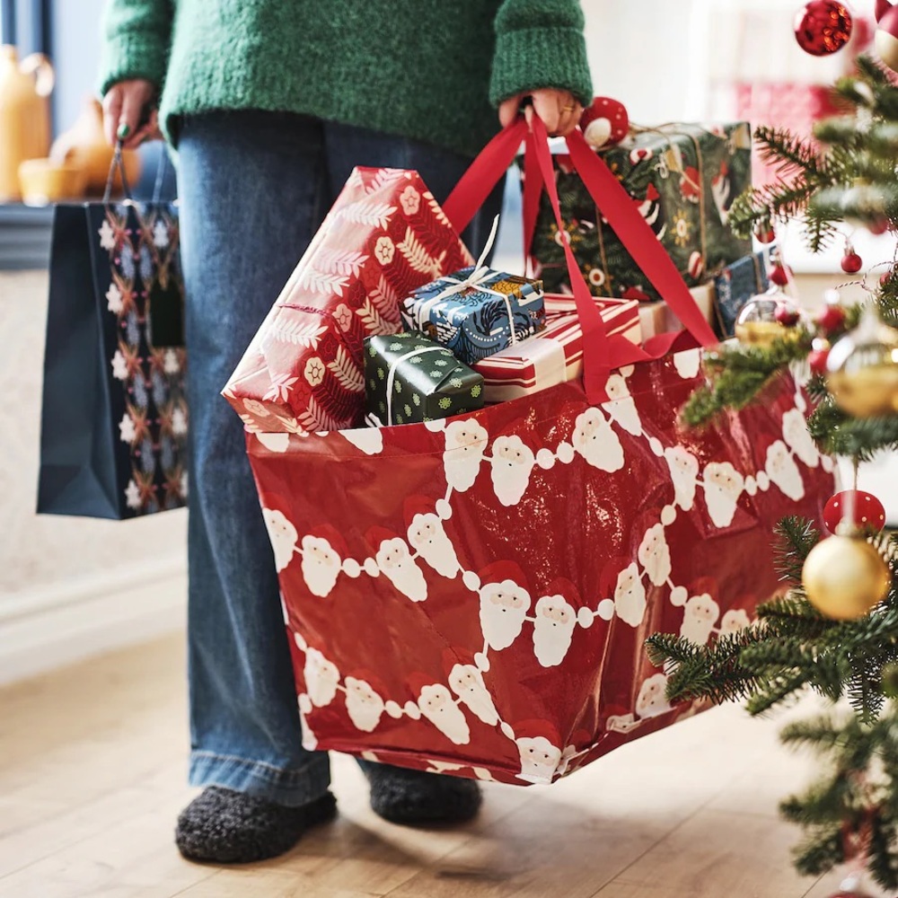 (Retired) VINTERFINT Shopping bag, large, Santa Claus, 19 gallons